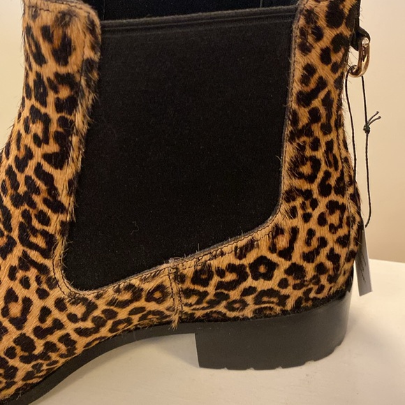 Cole Haan Newburg Booties in water resistant leopard-print ponyhair - Picture 6 of 12